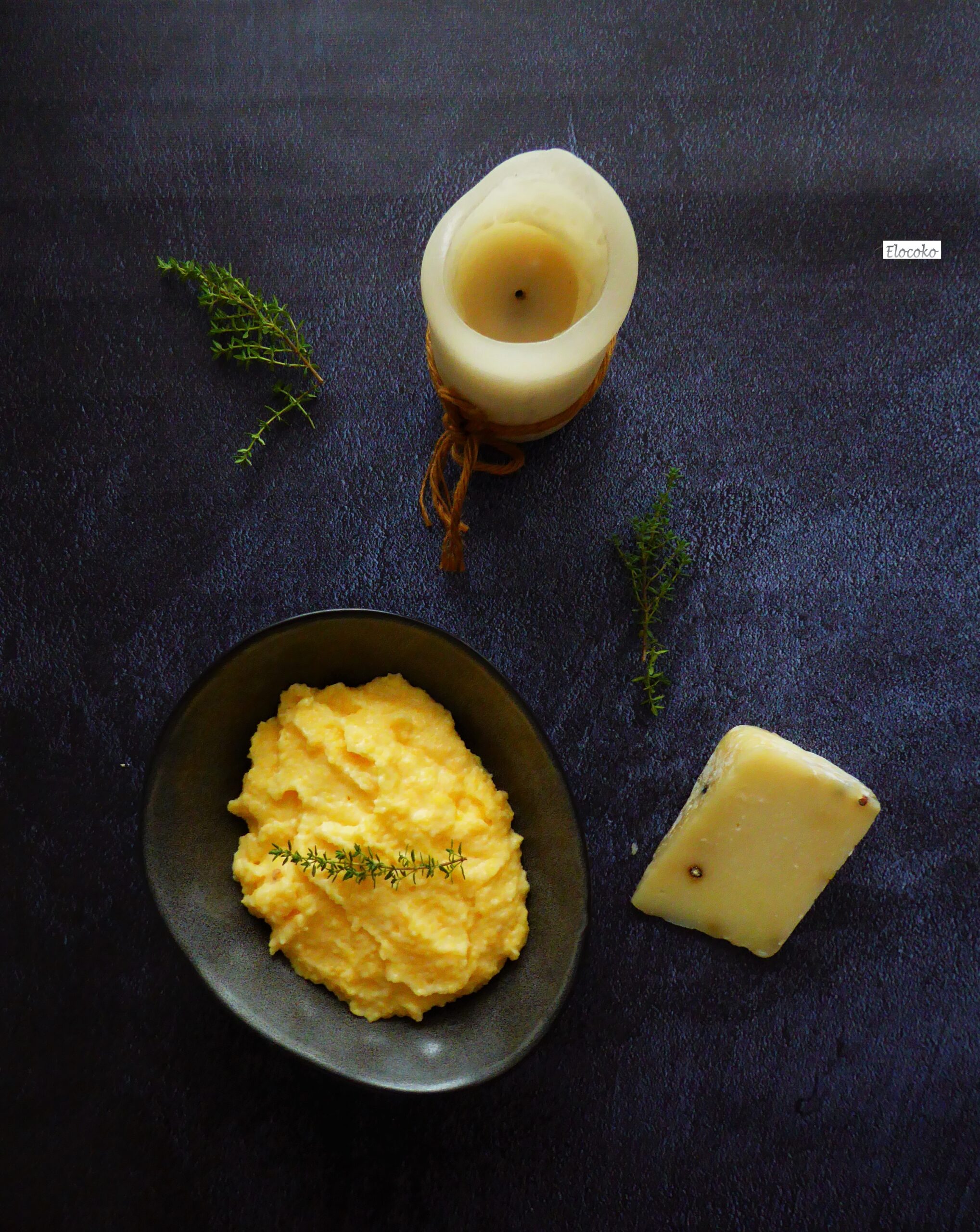 polenta au thym et parmesan