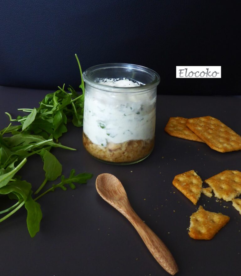 Cheesecake frais à la roquette et faisselle de chèvre