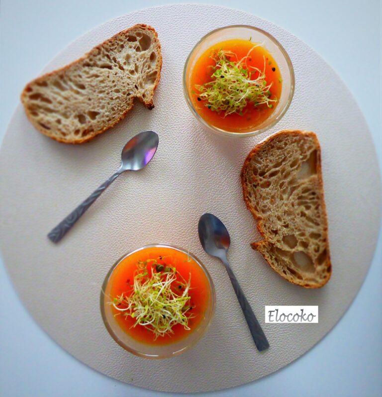 Soupe vitaminée aux carottes et oranges sanguines