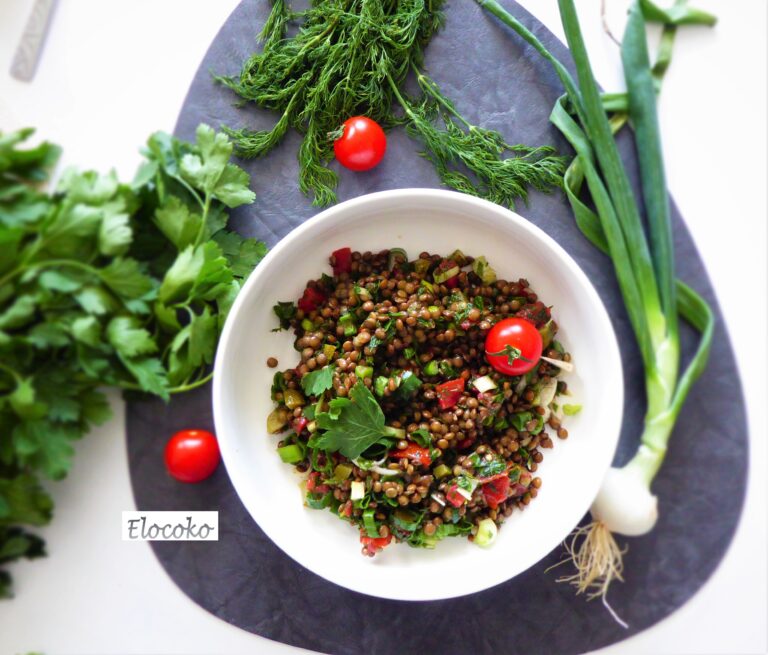 Salade de lentilles à la grecque