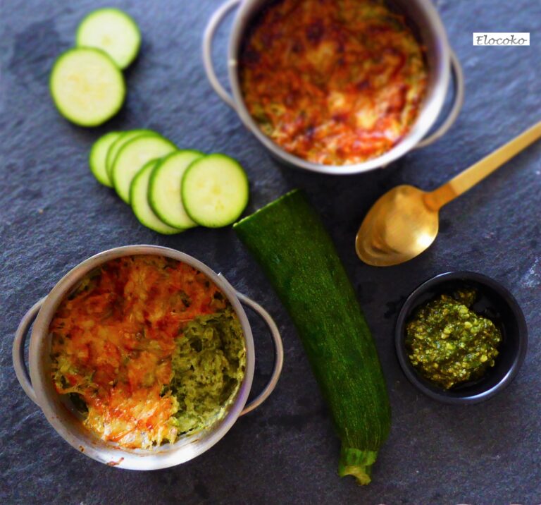 Mon gratin de courgettes au pesto