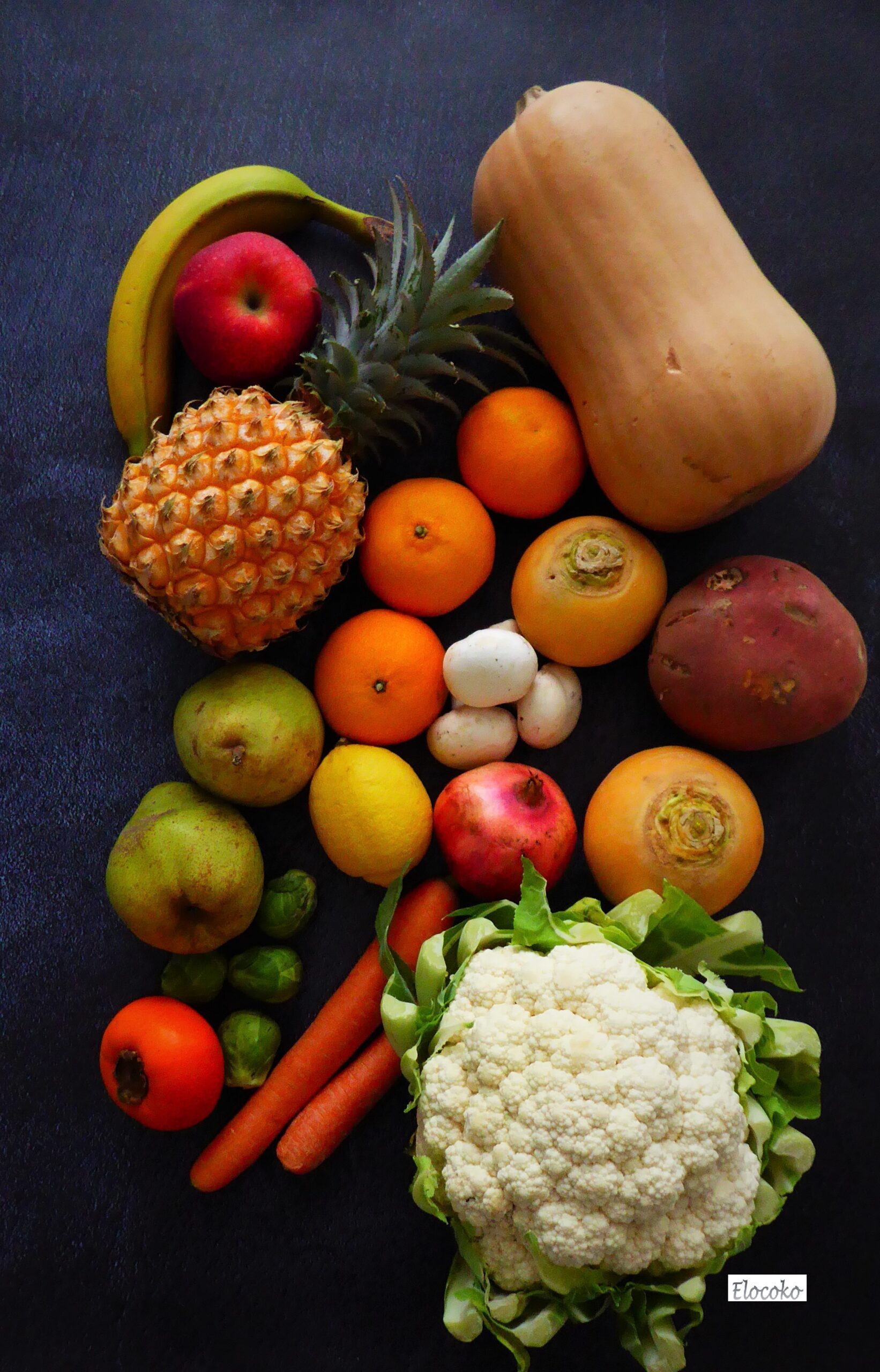 fruits et légumes hiver