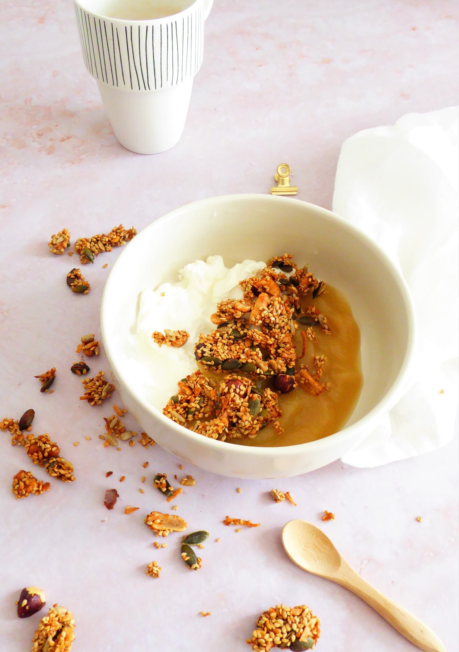 granola sucré aux graines