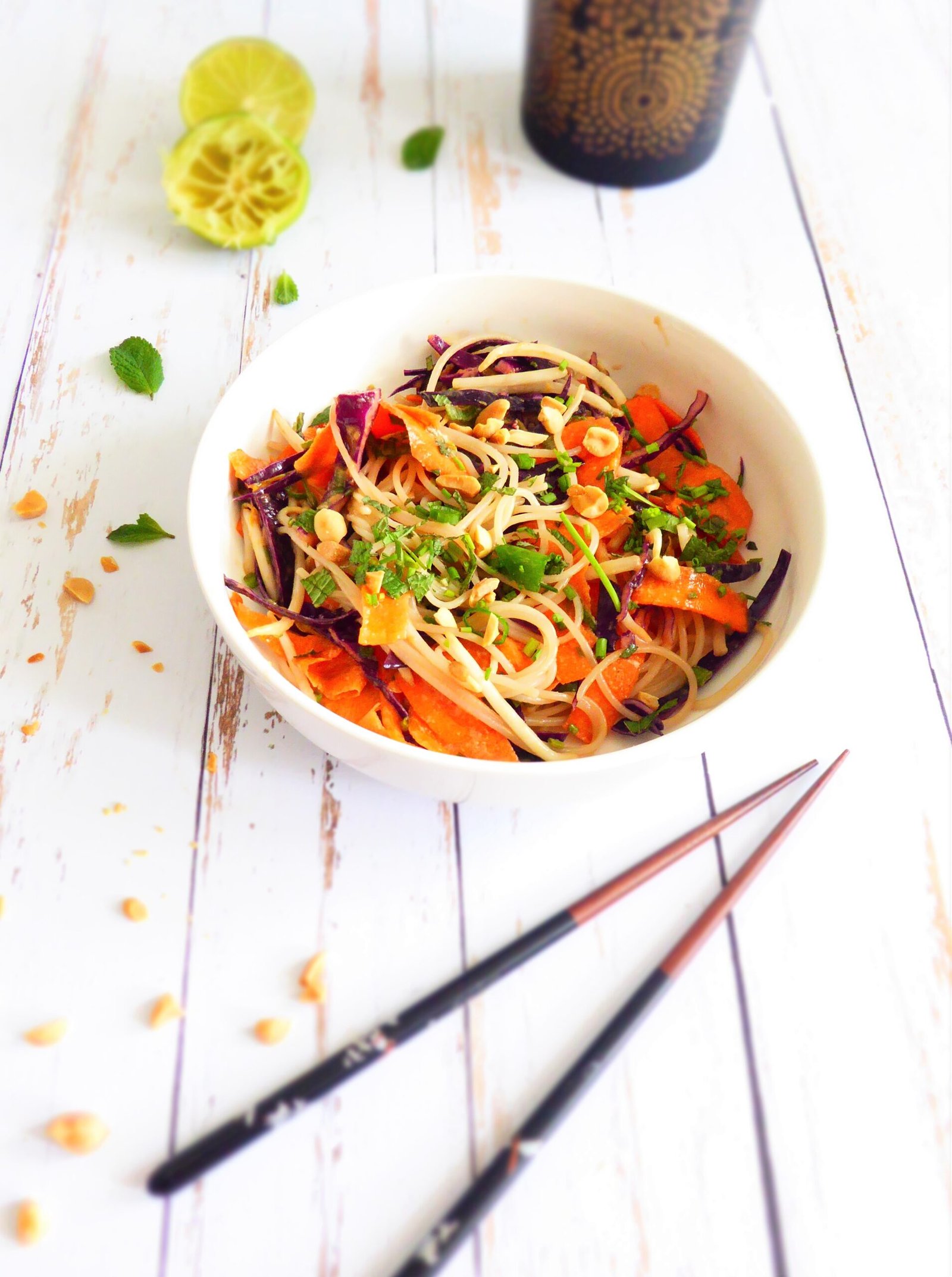 rouleaux de printemps destructurés façon salade asiatique