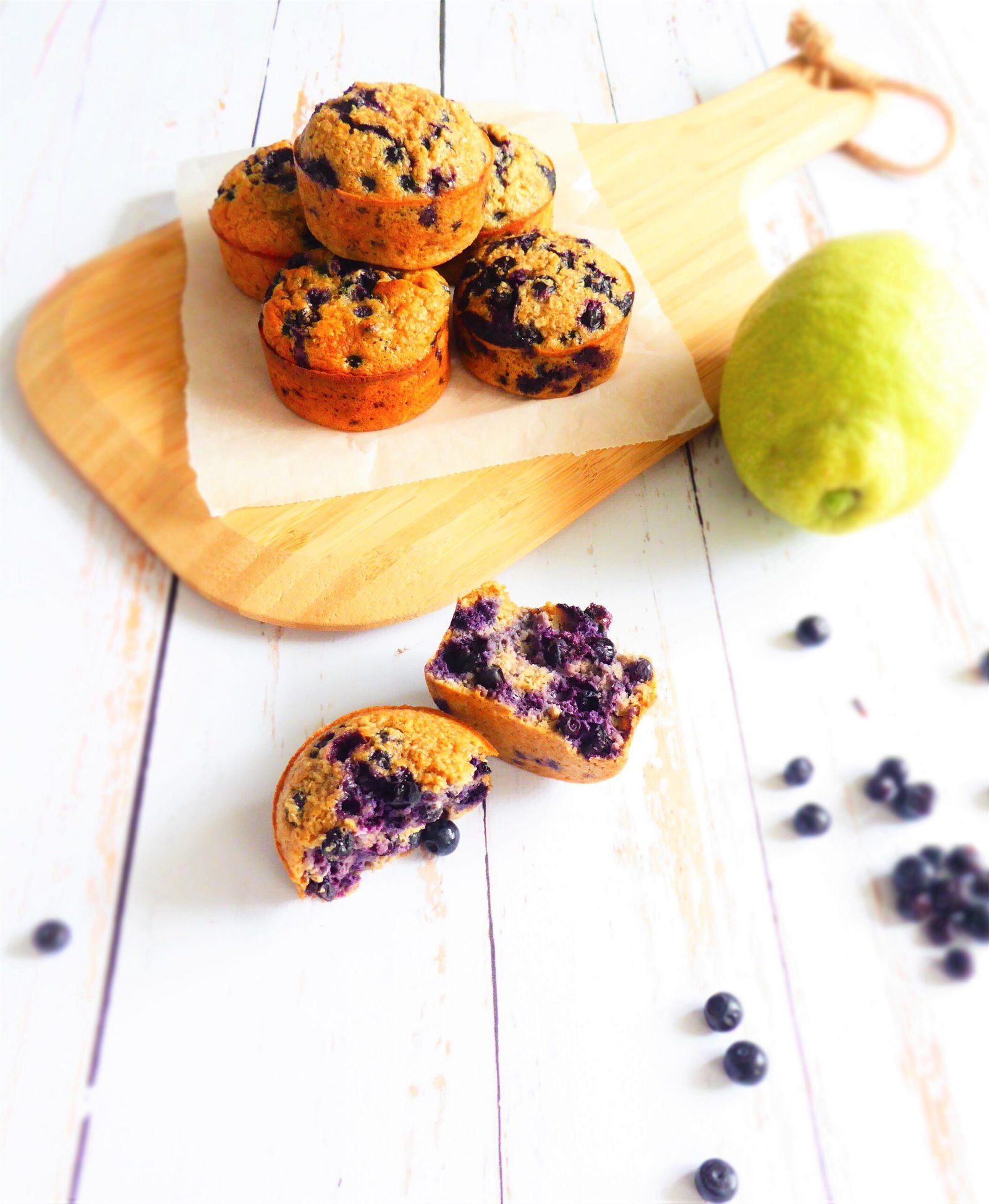 muffins myrtilles -coco-citron pavot