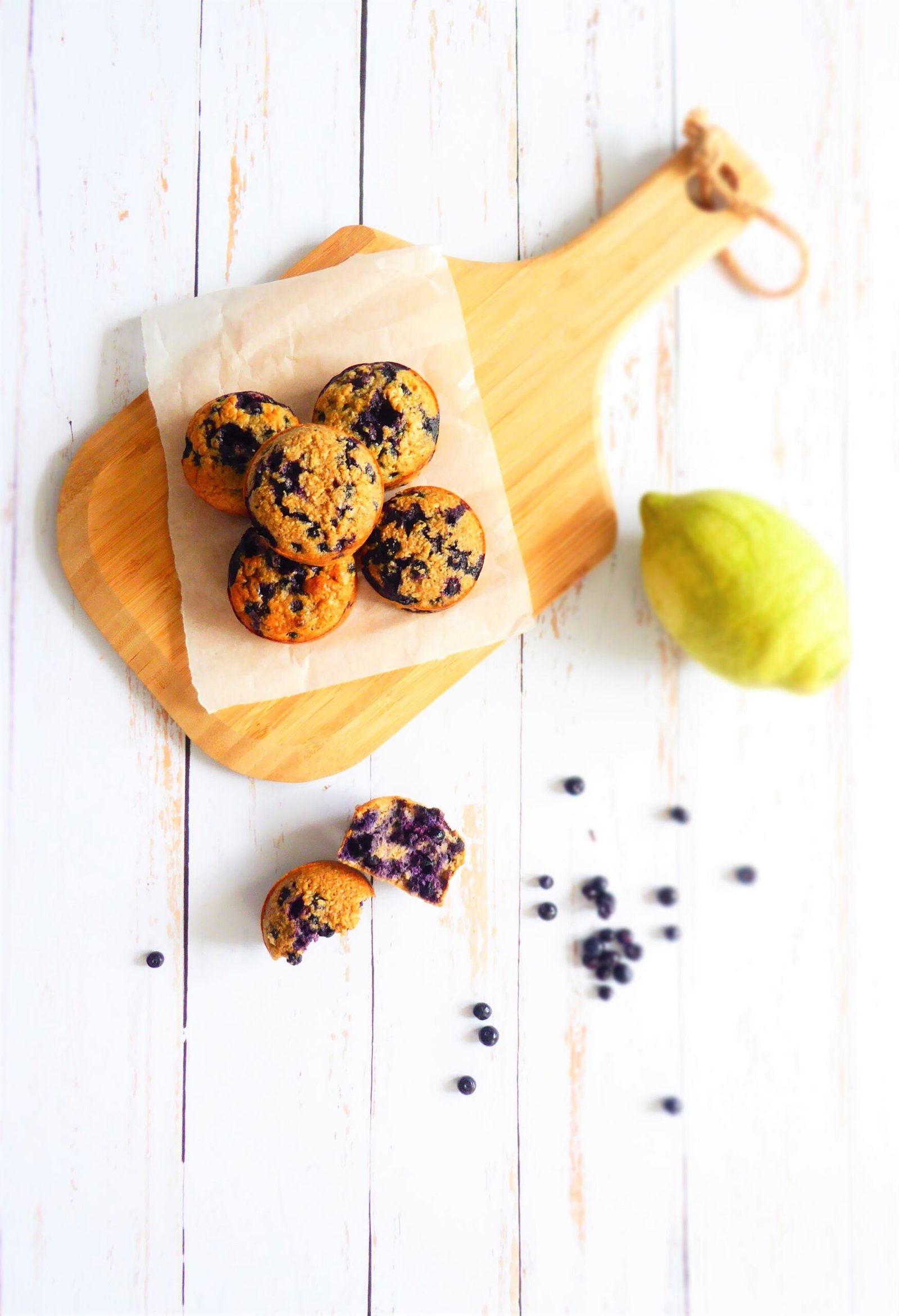 muffins myrtilles -coco-citron pavot