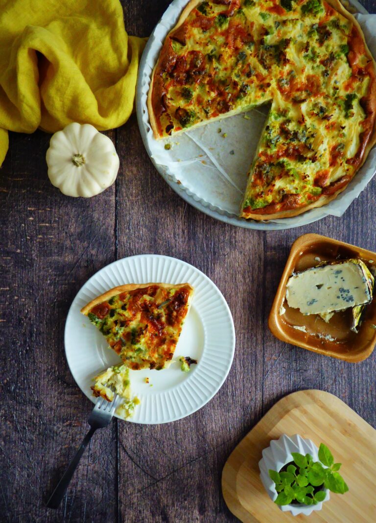 Tarte roquefort et brocoli