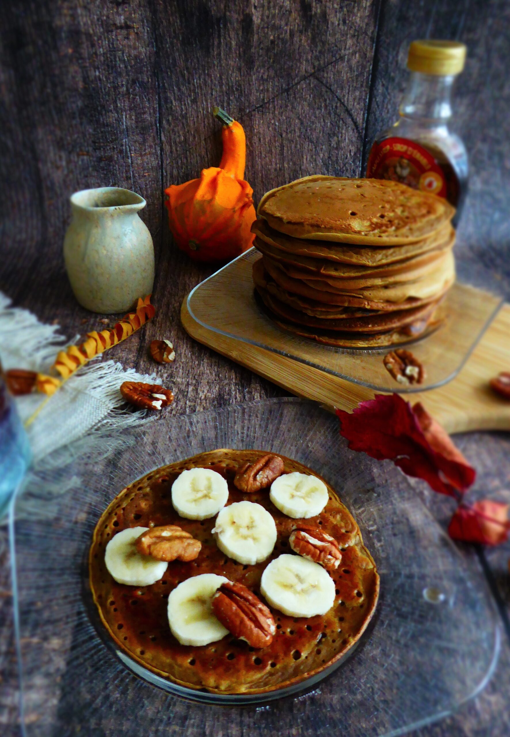 462-pumkin spicy pancakes - pancakes a la courge