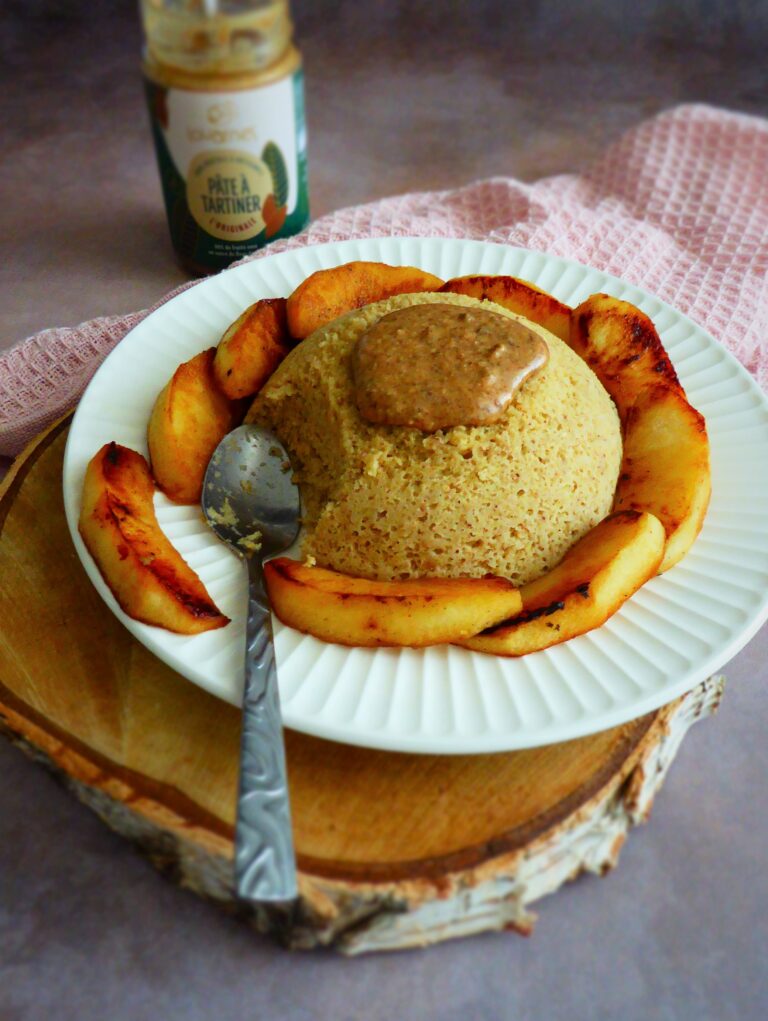 Bowlcake gourmand à la châtaigne et pommes caramélisées