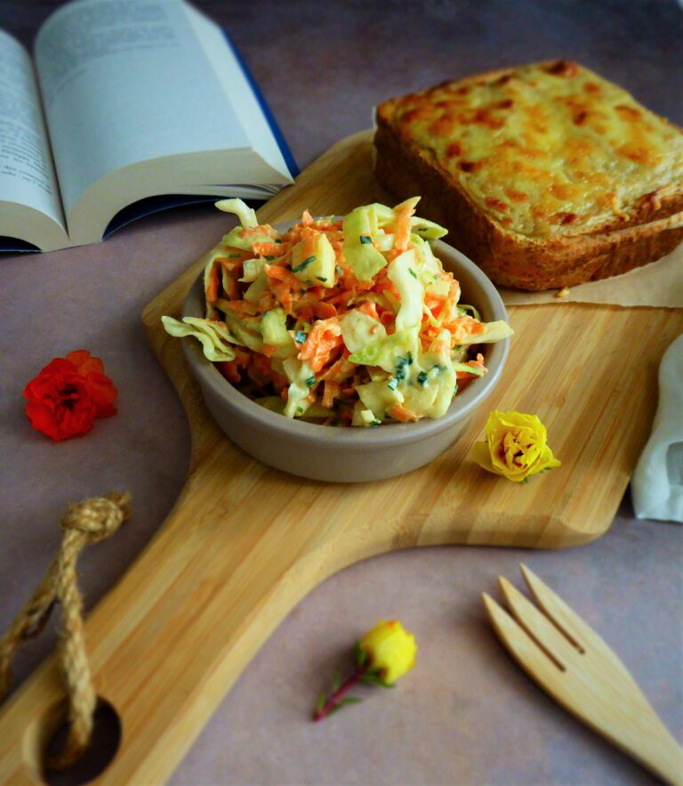 Salade de chou vert et carottes façon Coleslaw